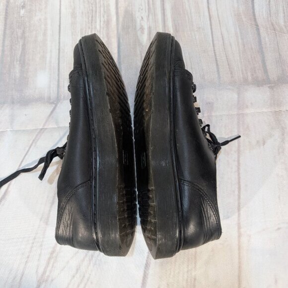 Dr. Martens Dante Black Leather Lace-Up Low Top Shoes - US 9 main image 5